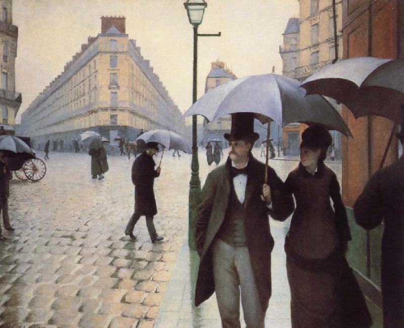 Gustave Caillebotte Paris,The Places de l-Europe on a Rainy Day oil painting picture